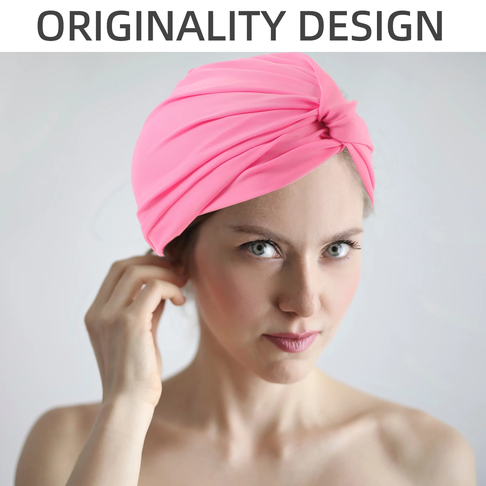 

Swim Cap Women Adult Durable Chinlon Material Lightweight Flexible Elastic Hair Protection Swimming Hat Swim Cap