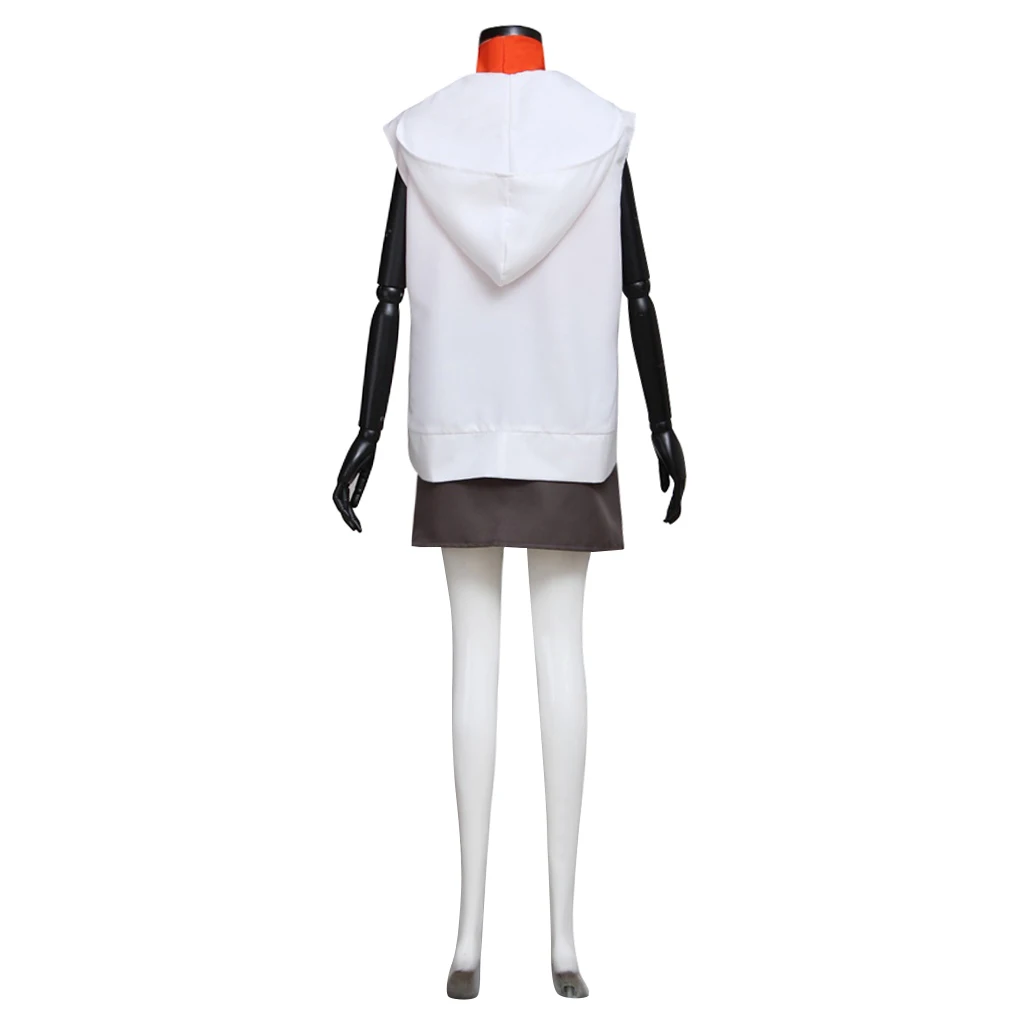 Heather Mason Cosplay Hooded Sleeveless Vest Mini Skirt Set Maria Cosplay Game Suit Wine Red Crop Top Leopard Print Mini Skirt view 5