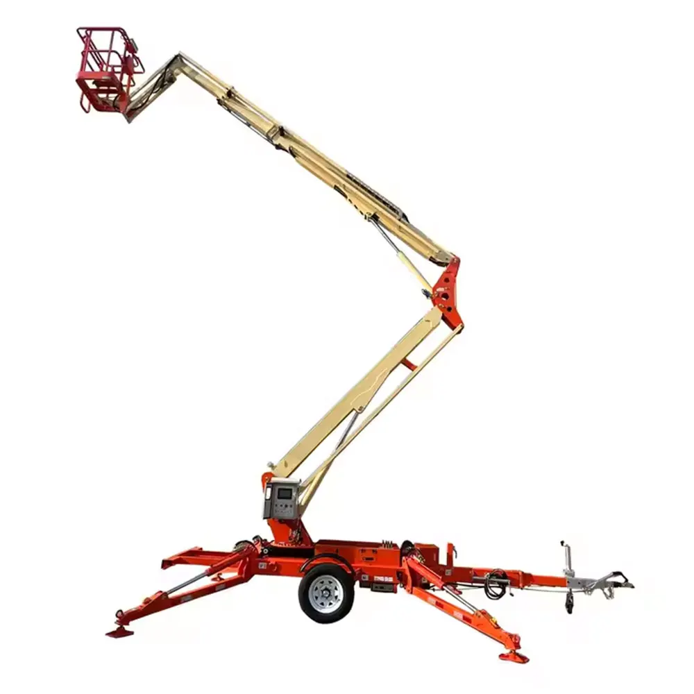 18 Meters 20 Meters Cherry Picking  Platform Crawler Type Crane Installed Telescopic Lifting Arm Mobile Articulated Hydraulic