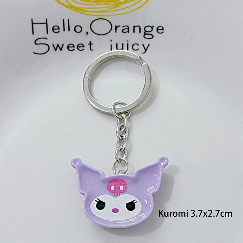 Sanrio Gantungan Kunci Hello Kitty, gantungan kunci Anime Kawaii lucu kartun portabel kecil liontin hadiah untuk anak perempuan