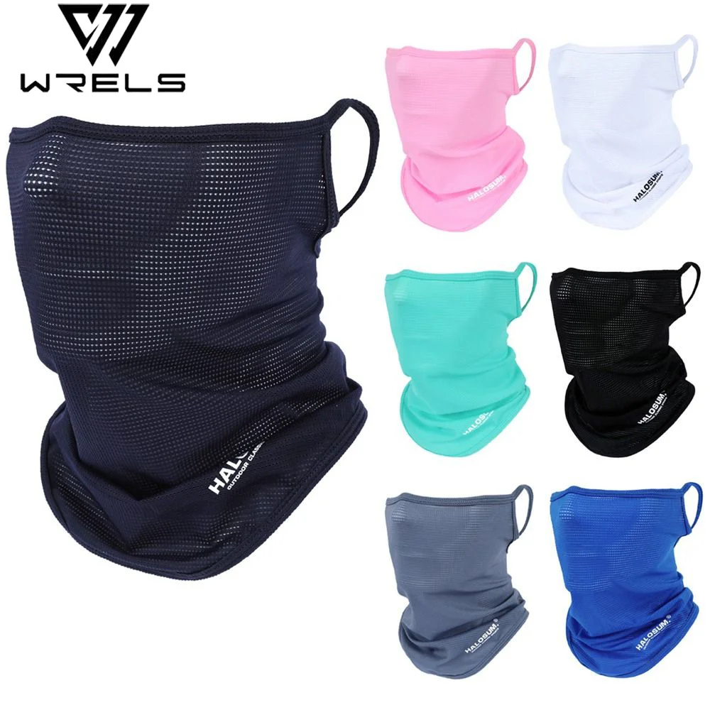 Full Face Mask Balaclava Breathable Sun UV Protection Summer Ice Silk Sun Protection Bike Mask Motorcycle Scarf Neck Gaiter