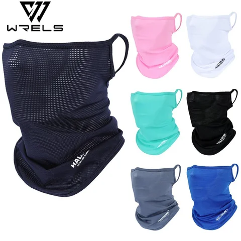 Full Face Mask Balaclava Breathable Sun UV Protection Summer Ice Silk Sun Protection Bike Mask Motorcycle Scarf Neck Gaiter