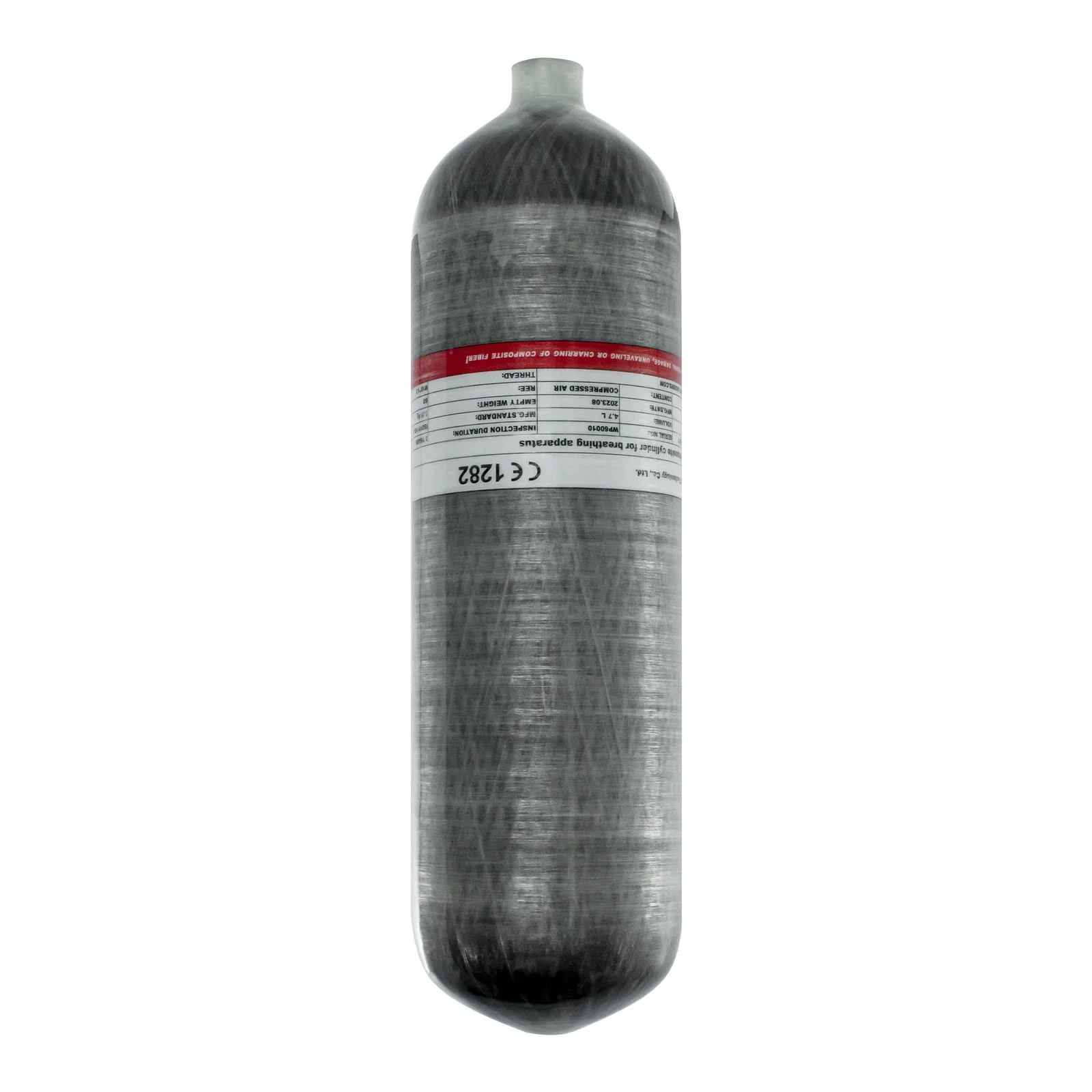 TUXING 4500PSI 300Bar 30MPA 4.7L Carbon Fiber Cylinder High Pressure Tank HPA Cylinder for Diving M18*1.5