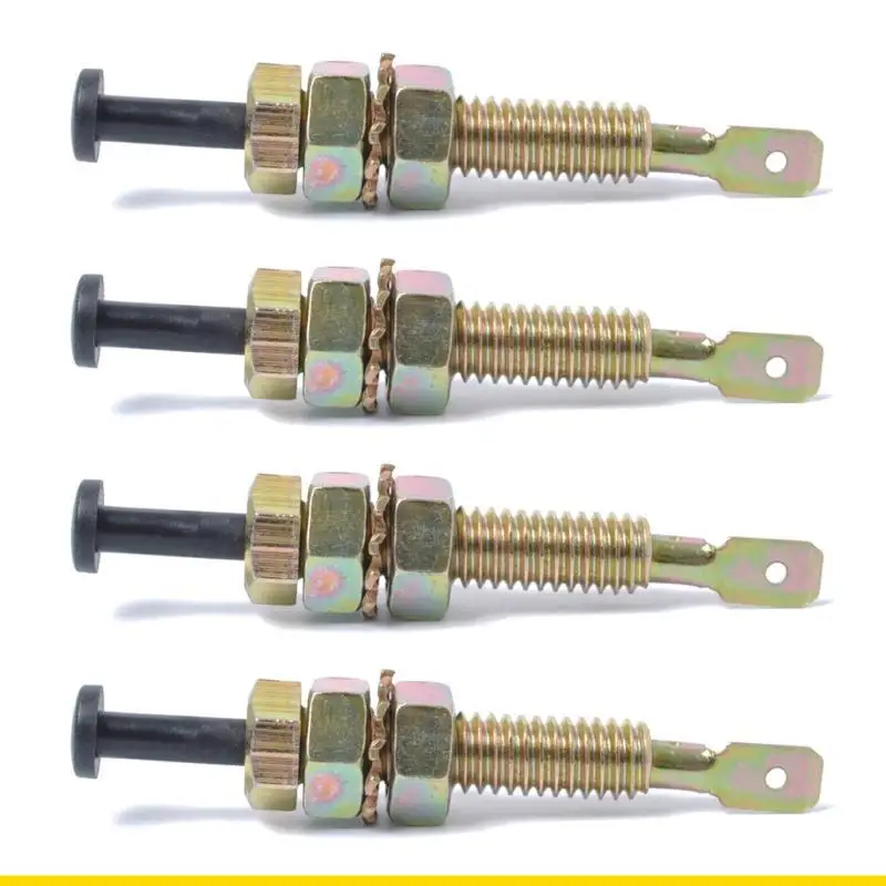 SZCH 2/4Pcs 12V Mount Pin Switch Momentary Universal Door Jamb Flange Light Hood Mount Switch for Car Truck