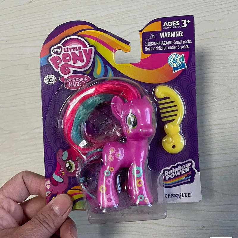 My Little Pony Friendship Is Magic Action Figure Fluttershy Cheerilee Pinkie Pie Rainbow Dash Cartoon Model Box Children Toys