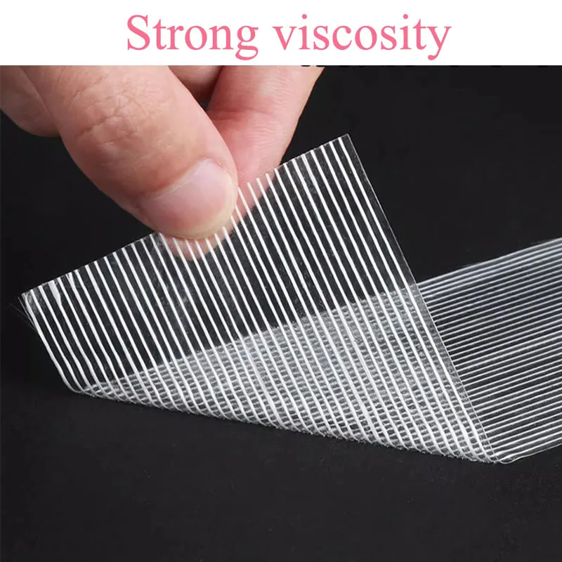Striped Fiber Tape Lithium Battery Pack Insulation Wrap Fiberglass Tape Transparent Single Side Adhesive Seal Packaging Fixed