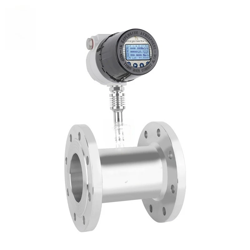 

High Precision Thermal Gas Mass Flowmeter Compressed Air Flange Micro Gas Flowmeter