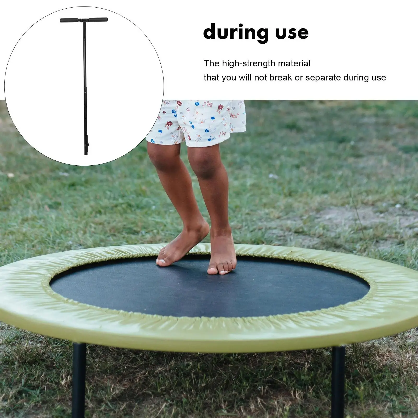 Sports Trampoline Handle Accessories Child Inflatable Tent Cover Stainless Steel Pad Replacement Small Fitness Bar