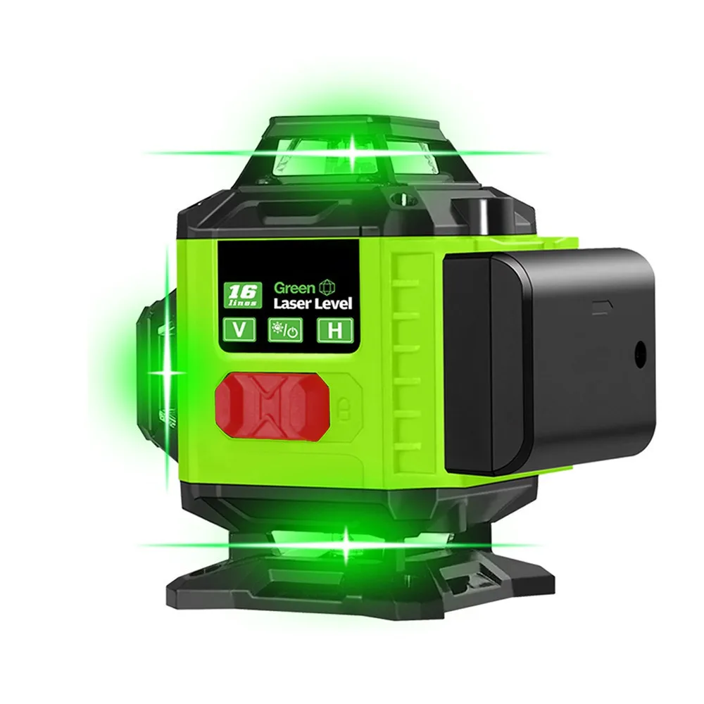 Imagem -04 - Níveis Laser Linha Verde 4d Auto-nivelamento 360 Horizontal e Vertical Poderoso Nível Laser Feixe Verde 12 e 16 Linhas Novo