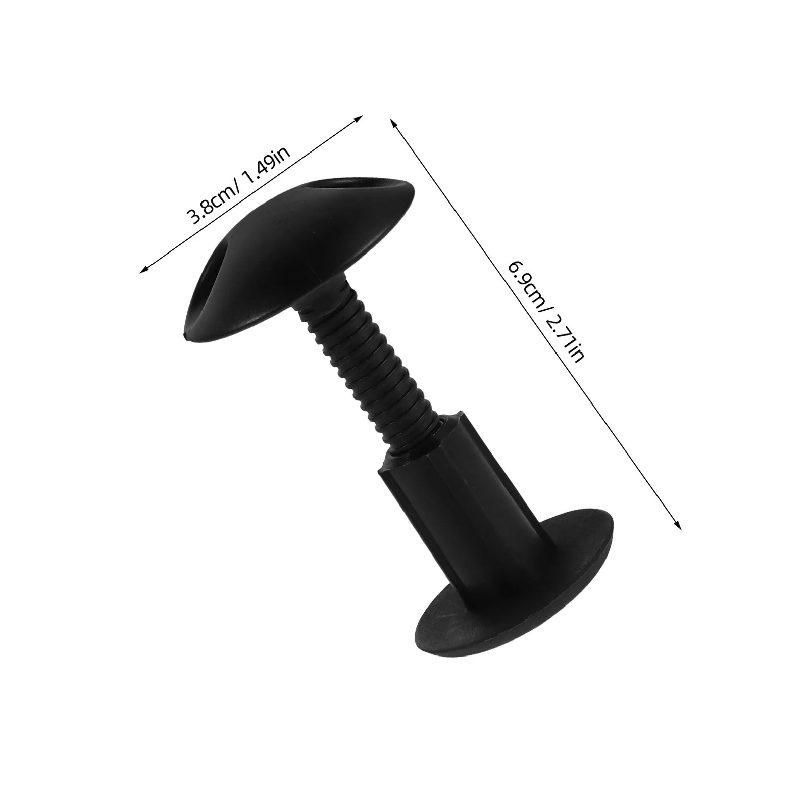 2 قطعة مقود لوح التزلج المكونات الأسود لينة مجلس ملحق دائم البلاستيك البناء جولة رئيس مرفق آمن تصفح #3