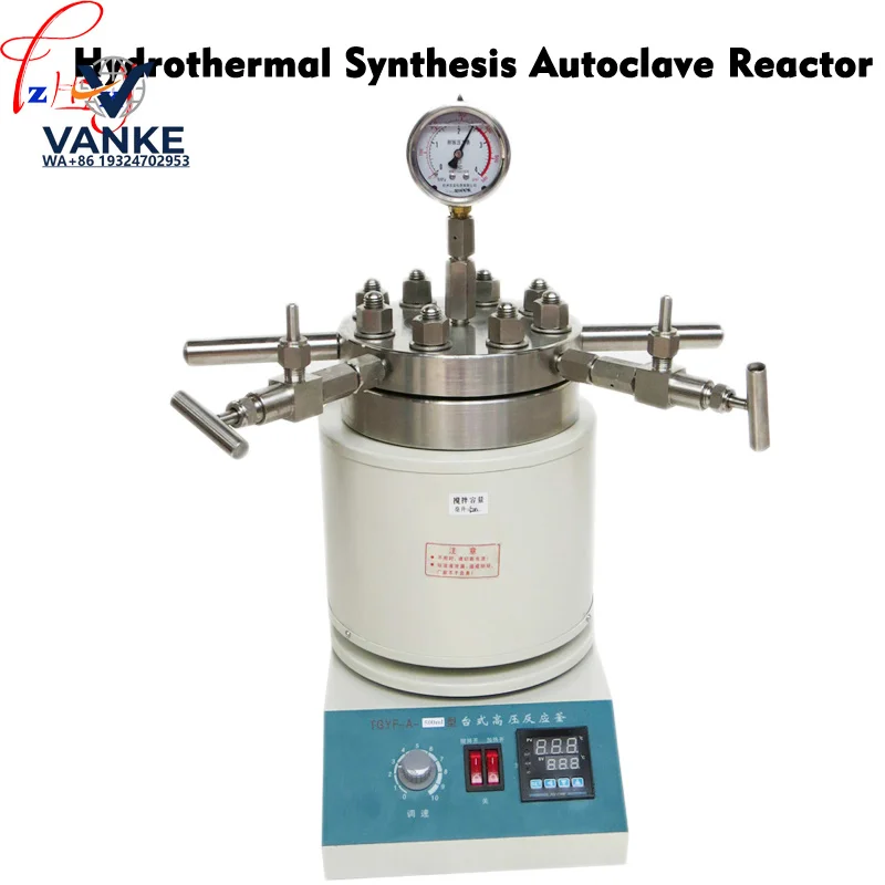 250ml Hydrothermal Synthesis Autoclave Reactor tabletop high pressure  stainless steel reaction kettle
