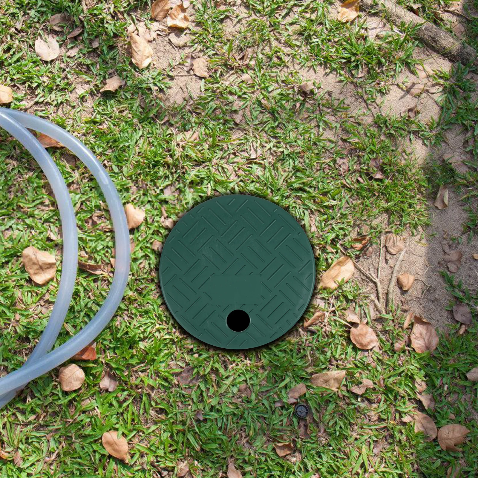 

4pcs Green 6 Inch Garden Underground Valve Boxes Covers for Sprinkler Irrigation System Outdoor Round Lids Landscaping Water