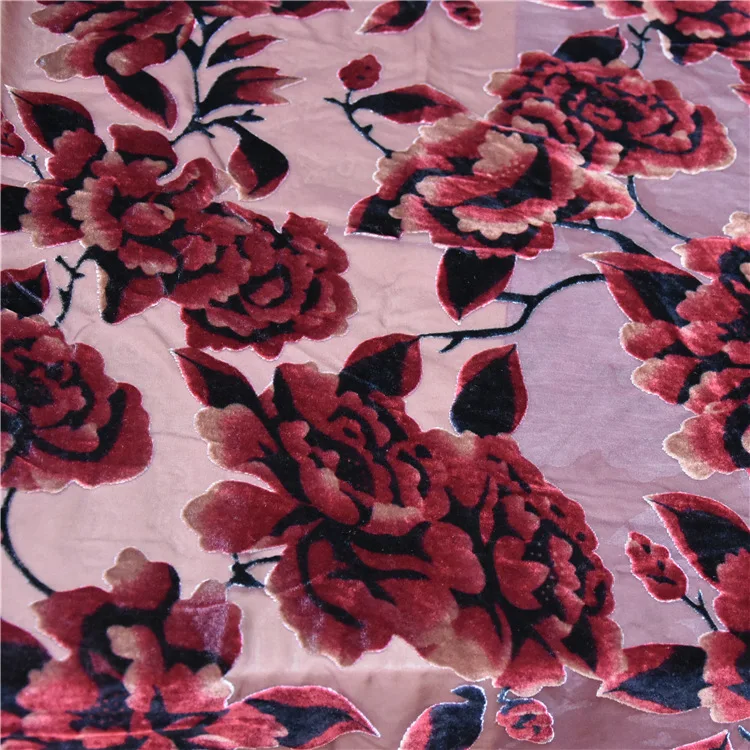 Home Textile Fabric 40D Brocade Sticky Velvet Clothing