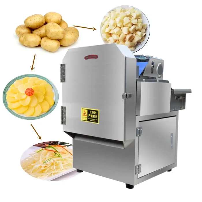 Multifunctional automatic vegetable cutting machine slice potato cucumber dice cutting machine vegetable chopping machine price