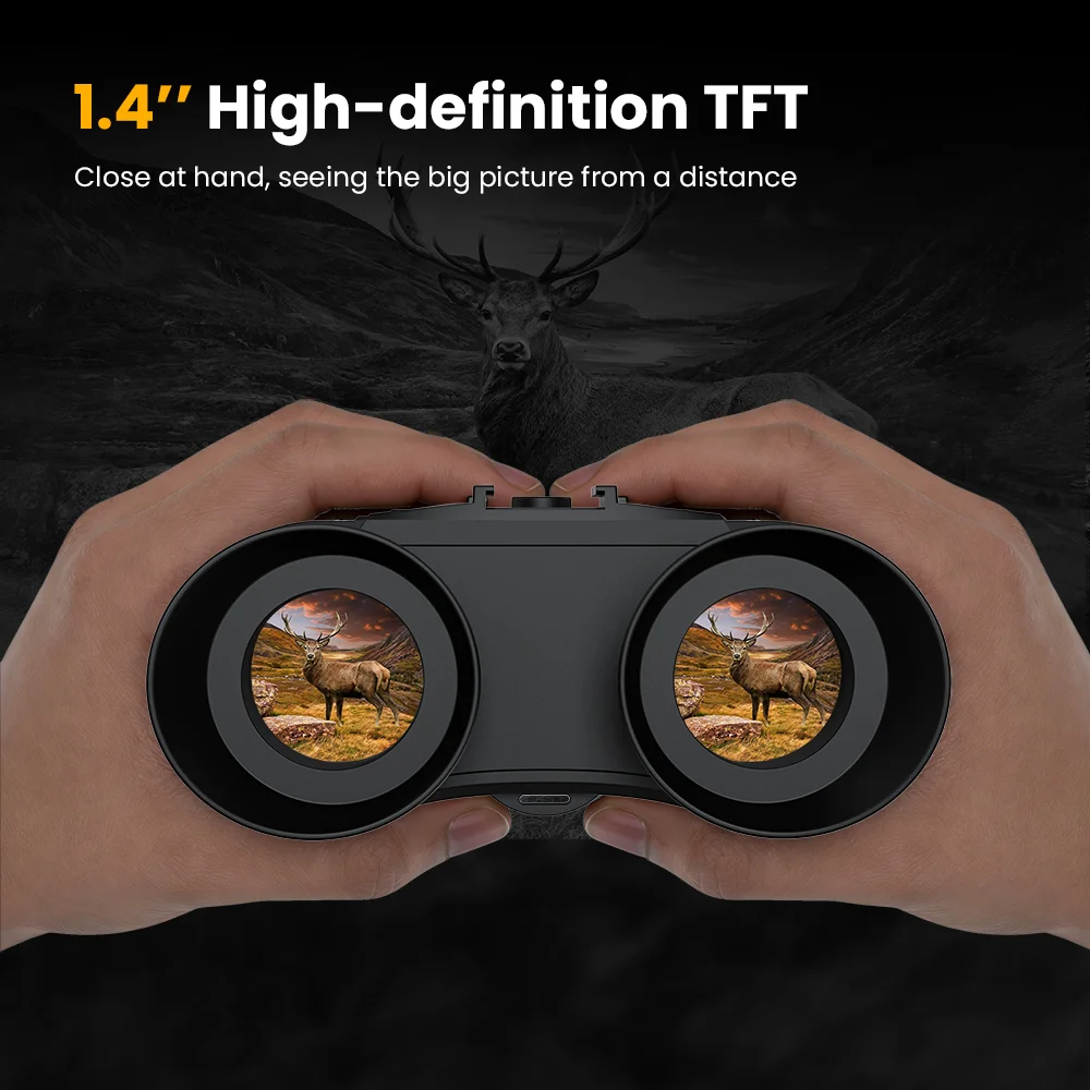 Gtguard V6 Pro Night Vision Binoculars Designed For Outdoor Enthusiasts Hunters And Explorers Features 1080p Hd Video Recording And Photography Day And Night Use Accurately Measures Targets Within 600 Meters With Rapid Response