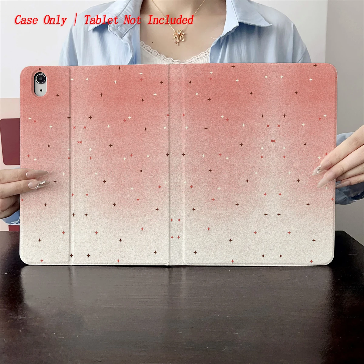 

2025 Pink and White gradient pattern Print - Suitable for multiple Apple tablet computer cases such as iPad/iPad pro/iPad air