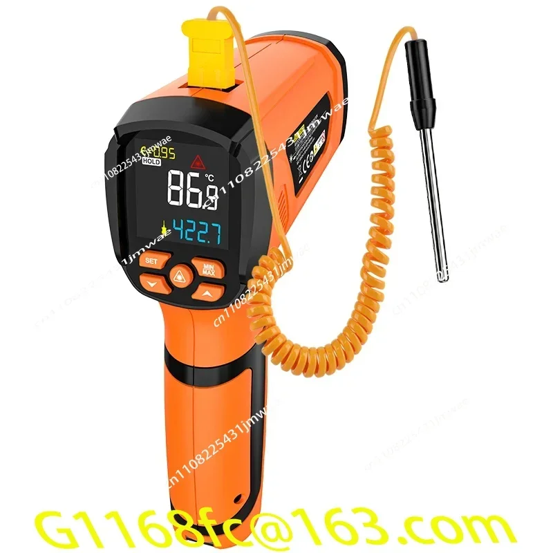 High Quality -40°C~2000°C Dual  Pyrometer Non-contact Infrared Thermometer IR High Temperature Meter K-type Thermocouple Part
