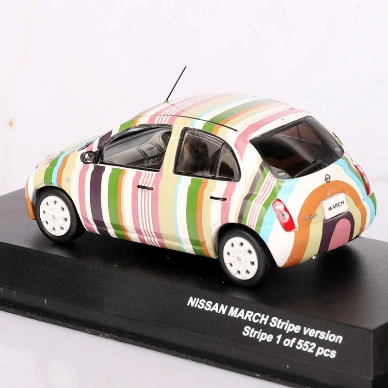 

1/43 KYOSHO NISSAN MARCH Stripe version Collection of die-cast alloy car decoration model toys