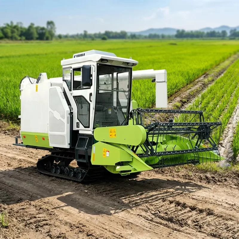 Self-propelled Rice Harvester Convenient Transport Design Can Be Loaded Onto Small Trucks For Cross Regional Harvest Services