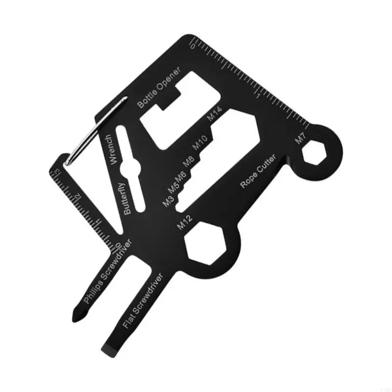 

Multipurpose Multitool Card With Measurement Scale For Camping Daily Carry Y4QC