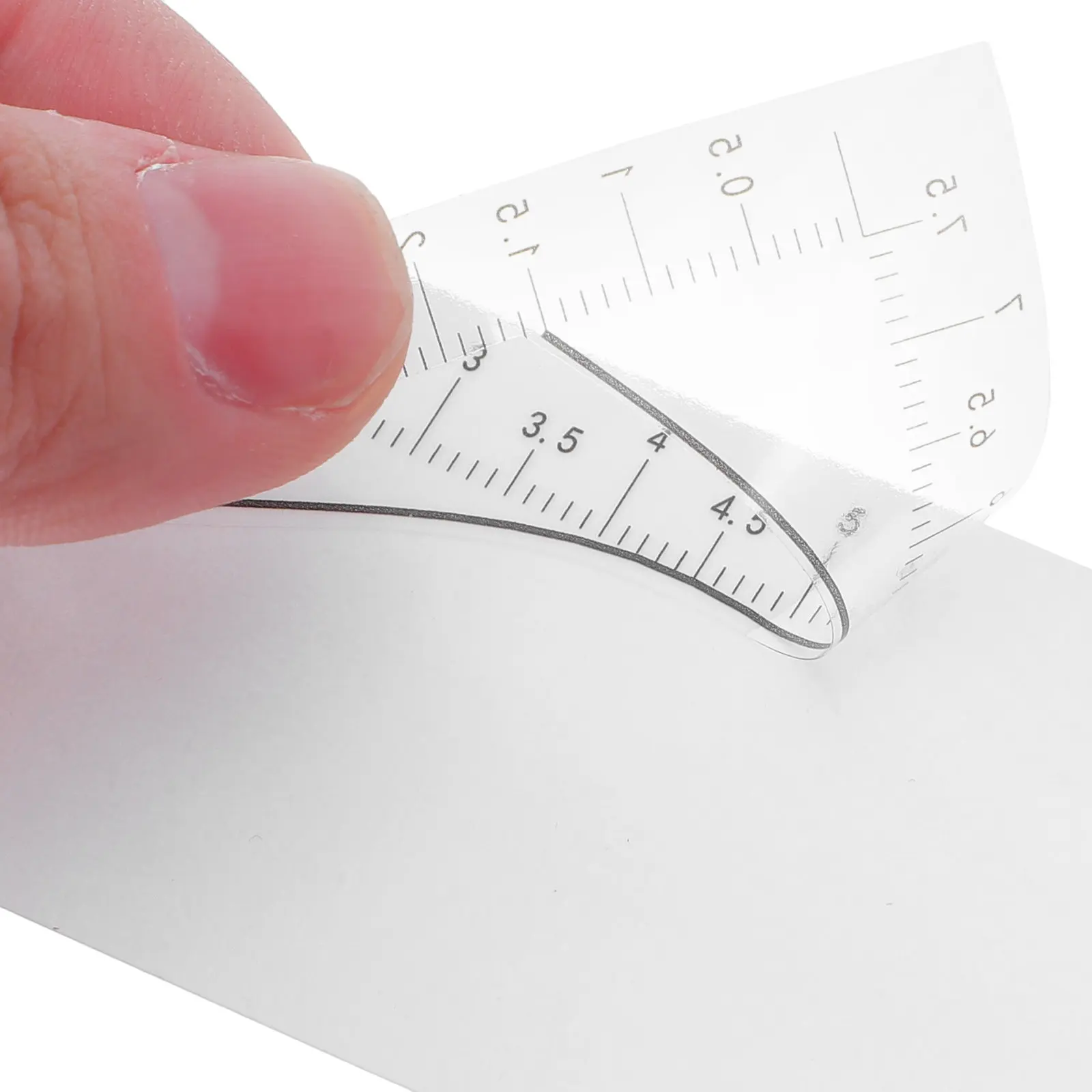 100Pcs Eyebrow Measuring Ruler Stickers Disposable Adhesive Brow Mapping Template for Professional Eyebrow Tattooing Shaping DIY
