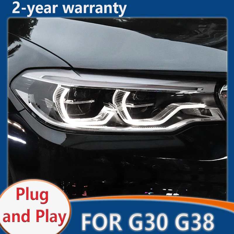 

For BMW G38 head lights G30 2018 2019 LED Headlight DRL Fog Lamp Turn Signal Low High Beam Angel Eye Projector Lens Accessories