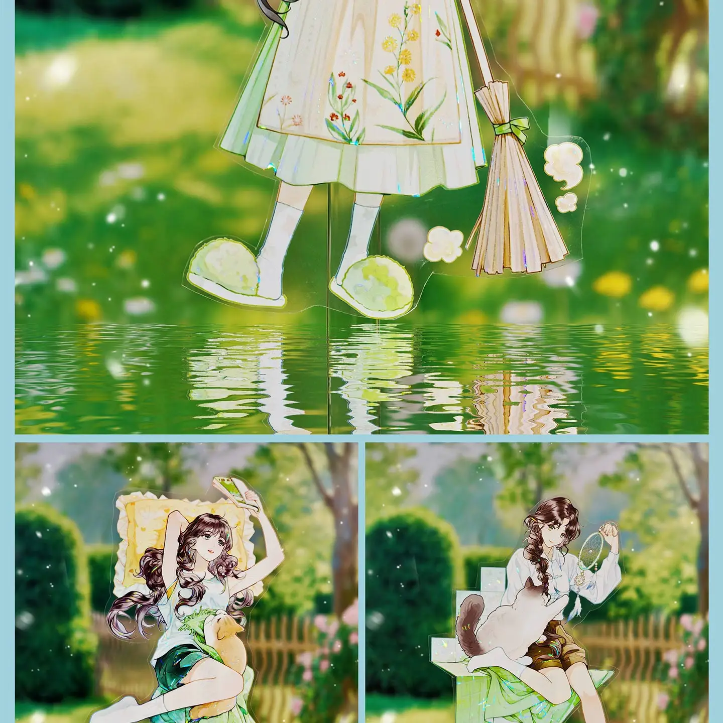 

5 м милая девушка и кошки блестящая лента Washi Pet Okmt