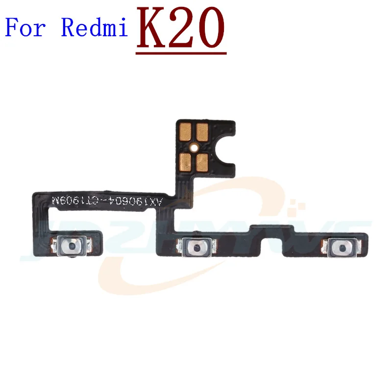 Power On Off Flex Cable For Xiaomi Redmi K20 K30 K40 K50 Gaming K60 Pro Ultra Volume Key Side Button Mute Switch Spare Parts