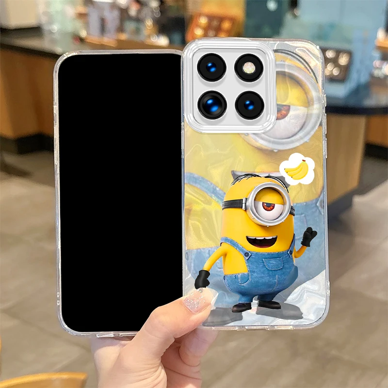 Lovely Cartoon M-Minions Graident Phone Case for Xiaomi Poco X6 X3 F6 M6 M4 Pro C61 13T 11 Lite Hard Shockproof Phone Back Cover