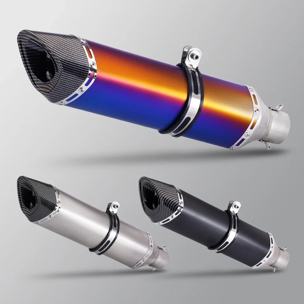 

51MM Universal Motorcycle Exhaust muffler Yoshimura R17 Modified Escape Moto For Z650 Z900 ER6N YZF R1 R3 S1000RR Slip On