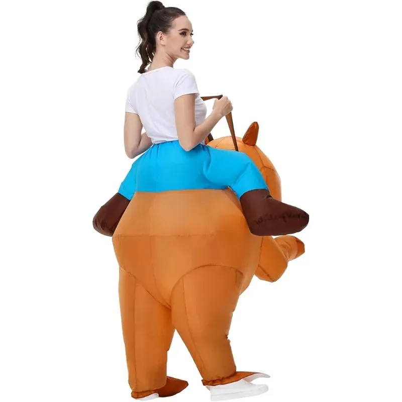 

Inflatable capybara costume adult children Halloween decoration men and women funny riding animal costume Cosplay party