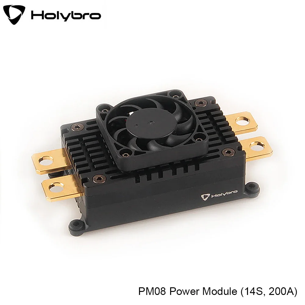 

Holybro PM08 Power Module 2-14S 200A Build-in Aluminum Case Fan Applied To Pixhawk 6C / Pixhawk 5X/6X Flight Controller