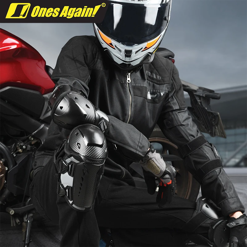 

Ones Again New Motorcycle Knee and Elbow Pads 4 PCS Set Four Season Universal Fashion Breathable Wear Resistant Protective Gear