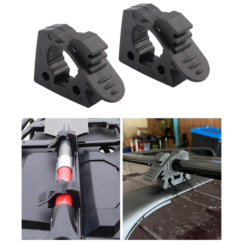 แจ็คจับ Keeper Shovel Holder Mount, ยาง Clamp Mount เหมาะกับ 1-1/7 นิ้วถึง 1-3/7 นิ้วเส้นผ่านศูนย์กลางเครื่องมือ
