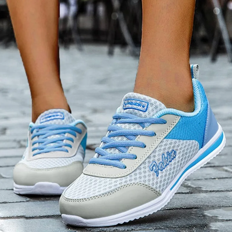 Zapatillas de deporte para mujer, moda 20225, nuevos zapatos transpirables, zapatillas vulcanizadas para mujer, zapatillas de deporte femeninas con cordones para mujer