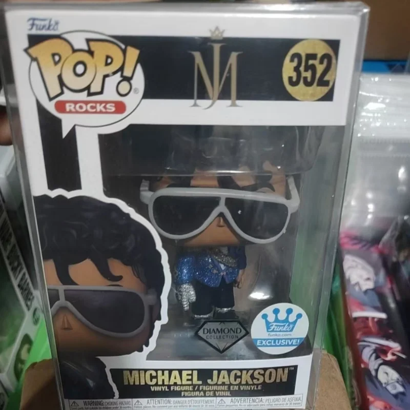 Official Genuine Mj Michael Jackson#352 Diamond Figure Model Funko Pop Limited Edition Collection Figures Doll Toy Fan Gifts - view 2