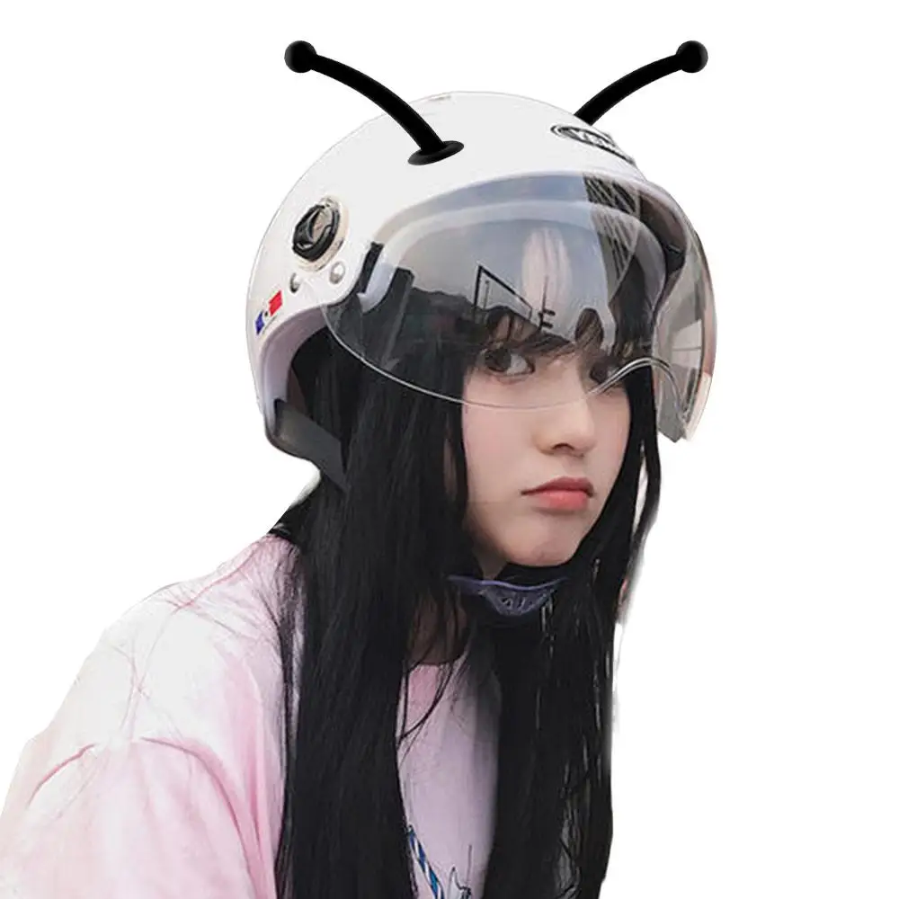 Silicone With Suction Cup Soft Motorcycle Helmet Sticker Helmet Decoration Motorcycle Styling Accessories Snail Antennae Decor