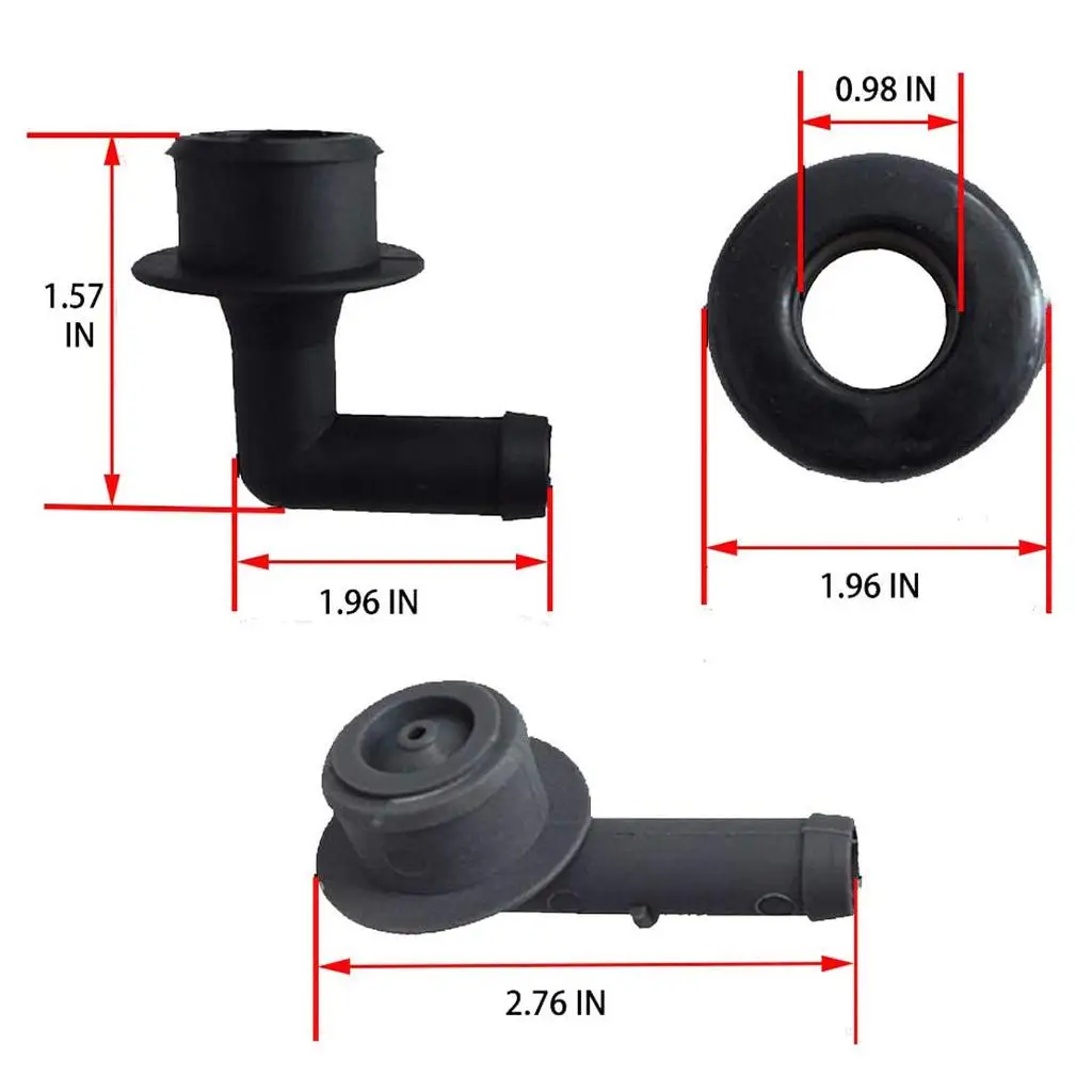 Набор коленей вентиляционного клапана PCV CCV/4 для Jeep Grand 4.0L/ 53013360 АА/ 2946079 / 2000-2004