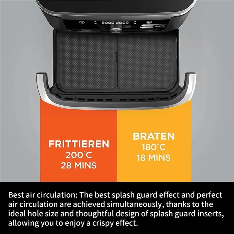 A23F-Air Fryer Splash Guard For Ninja Air Fryer AF500 Reusable Silicone Air Fryer Splash Proof Cover view 2