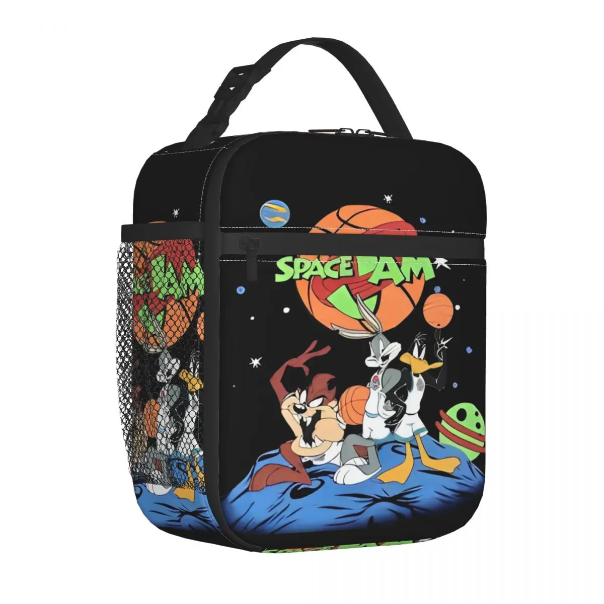 Space Jam Moive Insulated Lunch Bag Cooler Bag  Lunch Container High Capacity Tote Lunch Box Food Storage Bags College Picnic