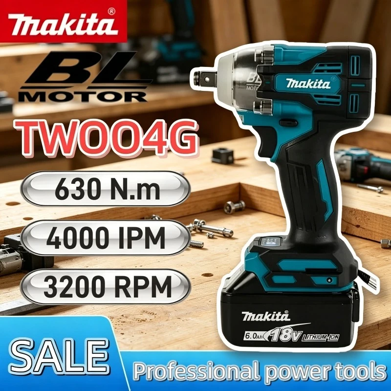 Cordless Drill Driver - Makita TW004G 630N.m Parafusadeira sem escova,