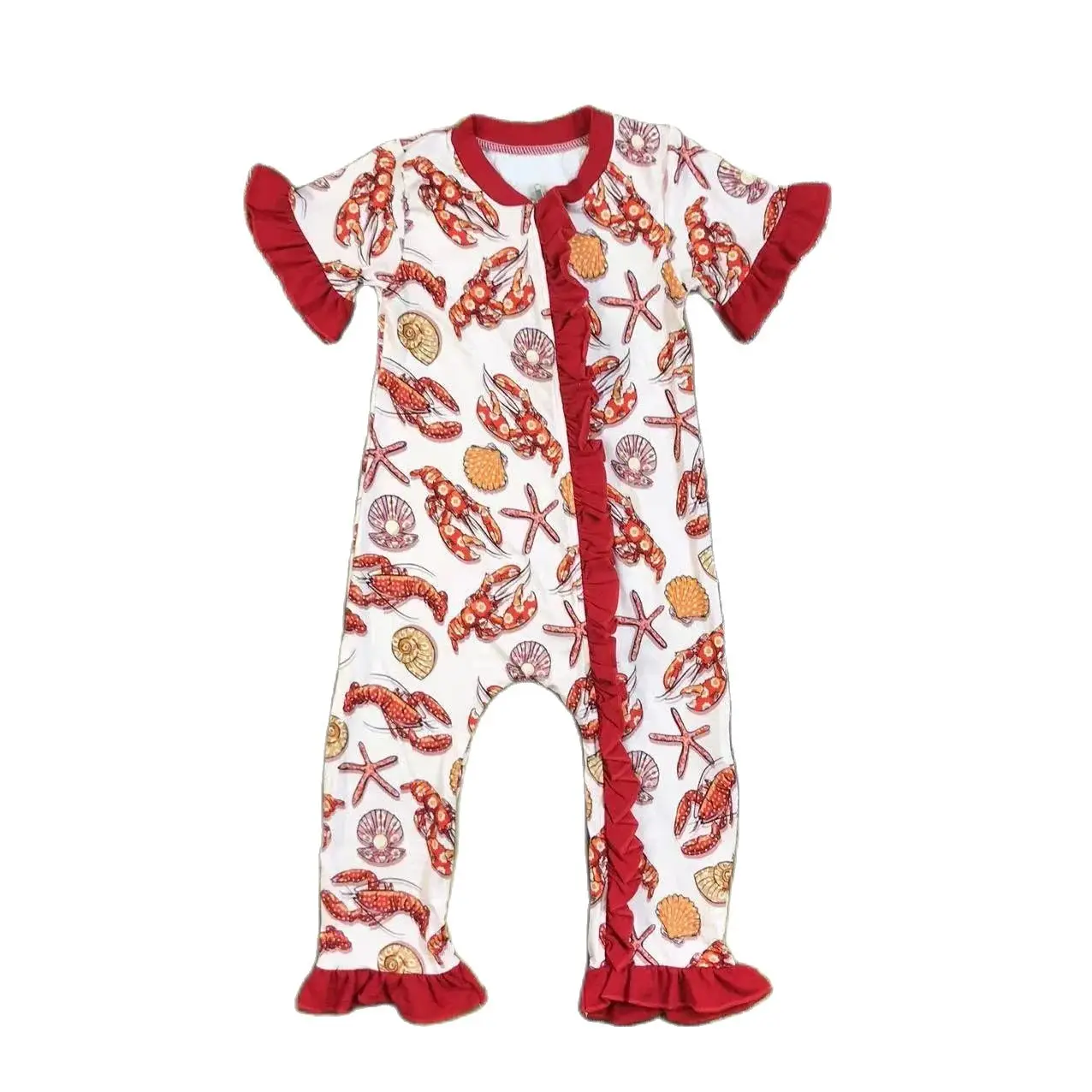 Hot Boys girls baby long romper clothes jumpsuit cotton autumn long-sleeved trousers zipper children ropmer