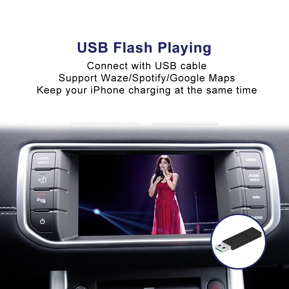 KANOR Drahtlose Carplay Modul Box Auto Video Interface für Land Range Rover Bosch Evoque L494 Vogue L405 Sport L494 Android Auto