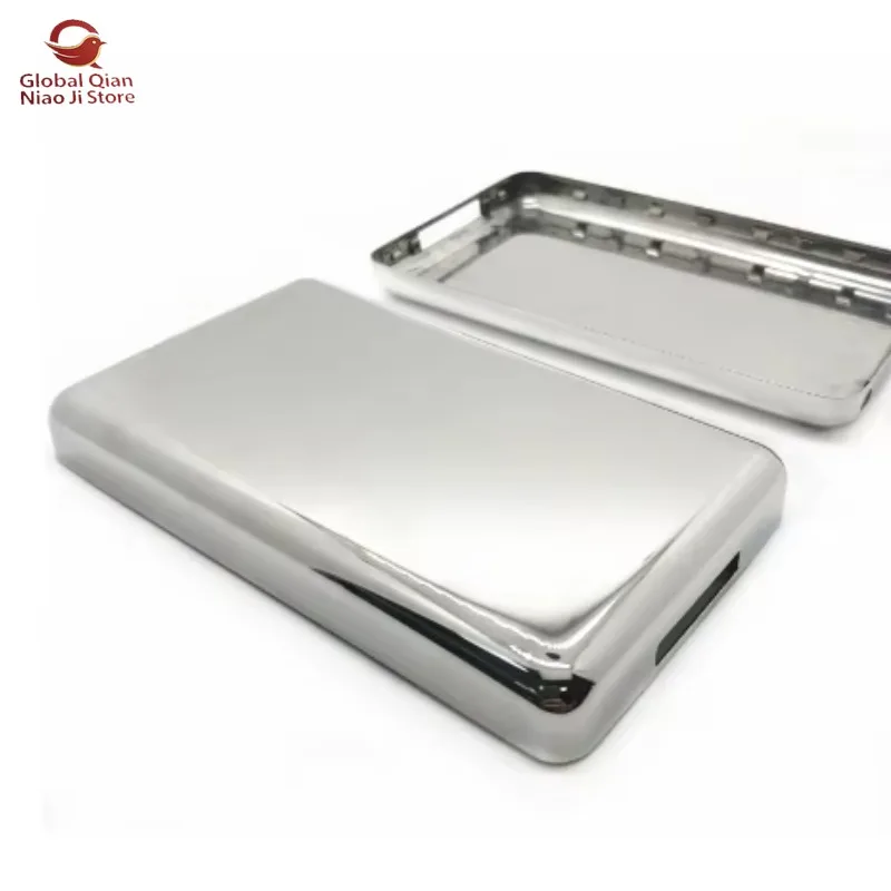 Metal Back Cover, Silver, Slim‑type,Suitable for iPod 5, 6, 7 Classic 80GB 120GB 160GB, Silver Battery Case Housing