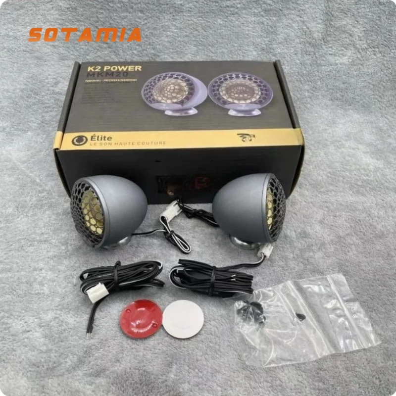 SOTAMIA 2PCS 3 Inch Mid Tweeter Car Audio Instrument Panel Lossless Installation No Inverted Mode Three Way Frequency
