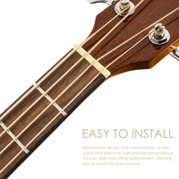 Bass Strings Black Bronze Wound Authentic Acoustic Long Guitar Accessories Parts