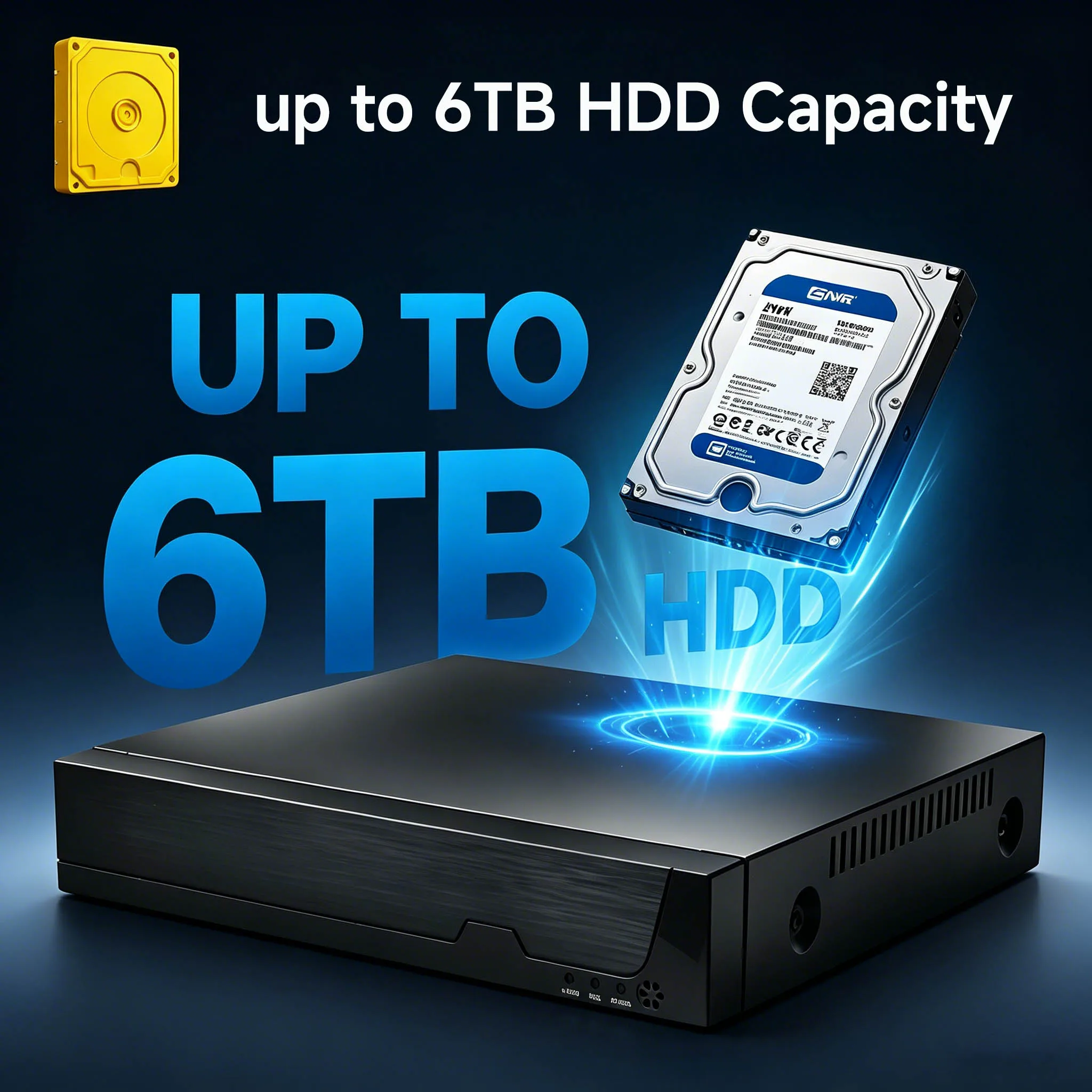 BFMore 4K 8MP H.265 8-канальный POE NVR с интеллектуальной записью AI сетевой видеорегистратор для систем безопасности до 6 ТБ HDD POE-камер