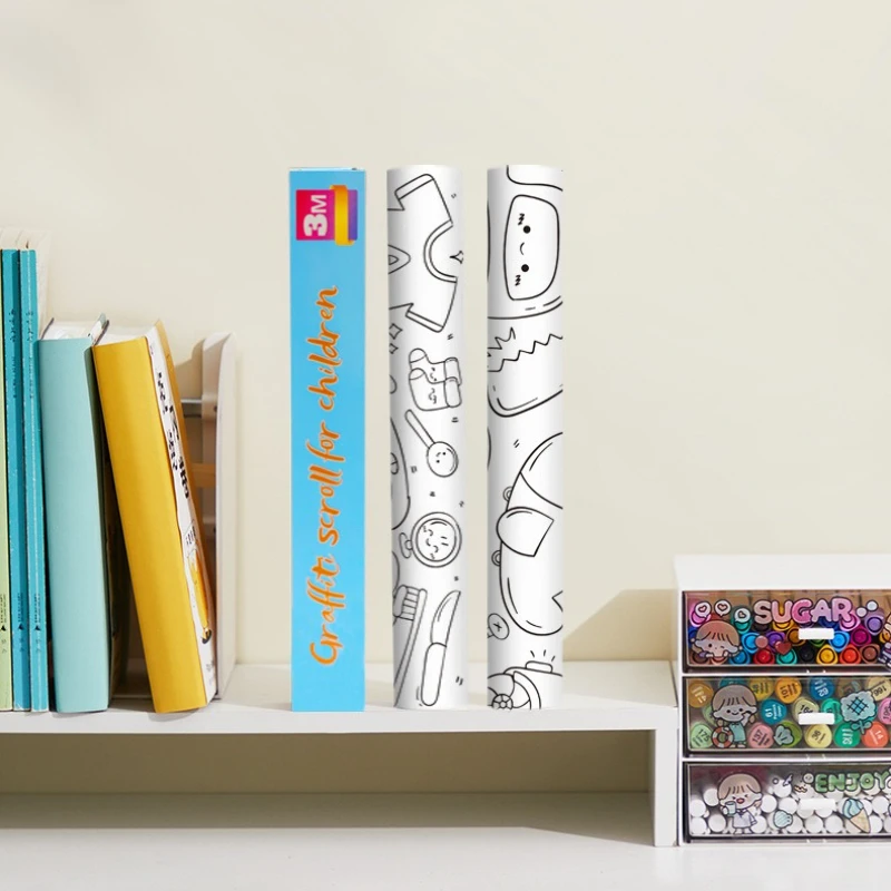 

New Ultra Long 3-meter Scroll Graffiti Art Scroll Animal World Underwater World Dinosaur Park and Other Styles