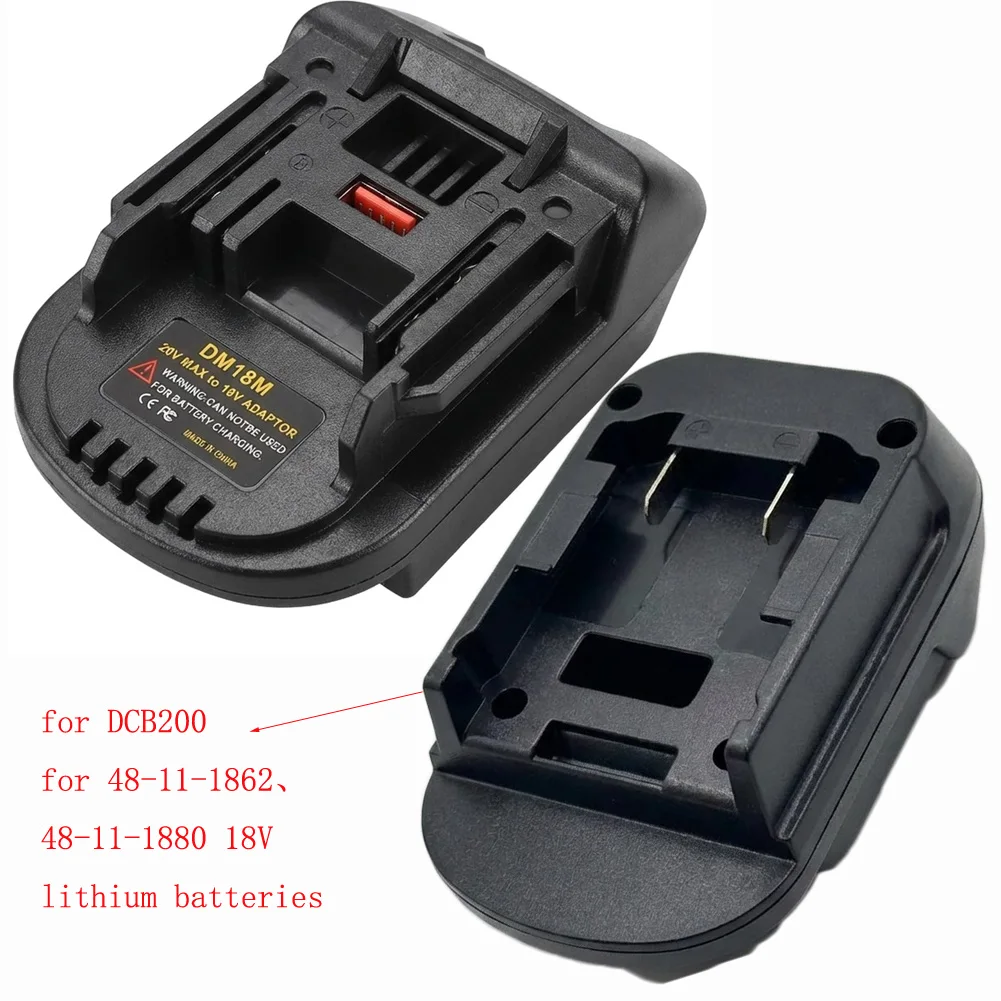 

Адаптер-преобразователь для аккумуляторов DCB200, 1 шт., для литиевых батарей 48-11-1862 18В, для инструментов с аккумуляторами BL1830