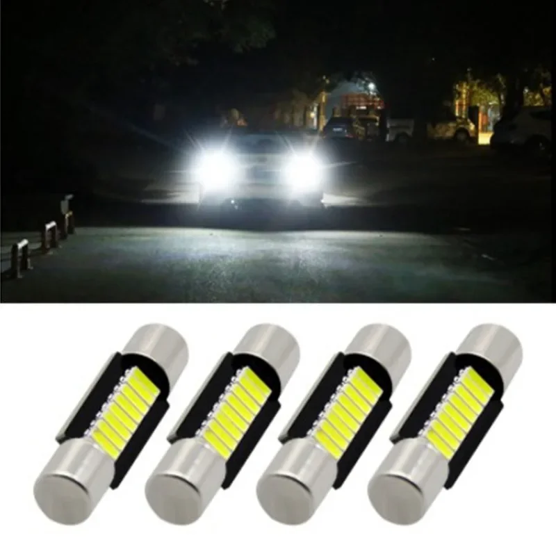 

10Pcs Canbus C5W C10W LED Bulb 29mm 31mm Car Interior Reading Light Festoon Auto Dome License Plate Luggage Trunk Lamp 12V